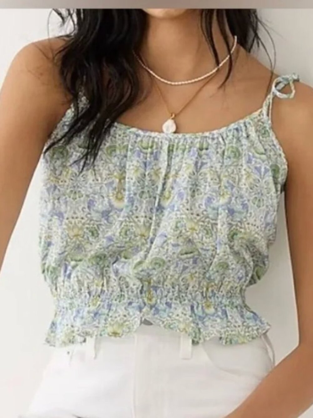 NWOT JCREW liberty of london crop top large